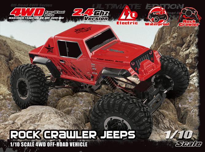 NO:1071-SJ 1/10 4WS BRUSHED ROCK CRAWLER