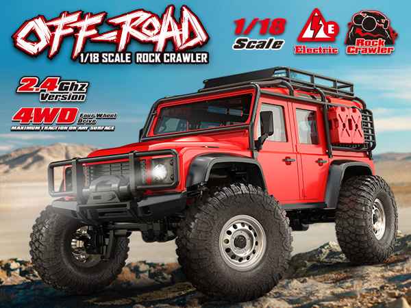 1/18   2.4GHz SCALE 4WD ROCK CRAWLER